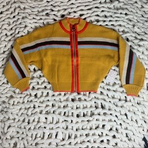 Free People Ready Set Go Zip Up Cardigan Sweater